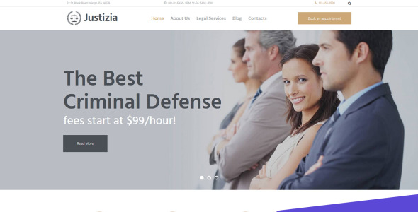 услуги юриста шаблон moto cms 3