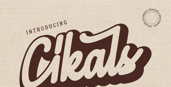 Шрифт на тему графика