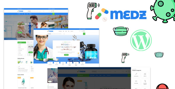 медицинский магазин и медицинское оборудование wordpress тема