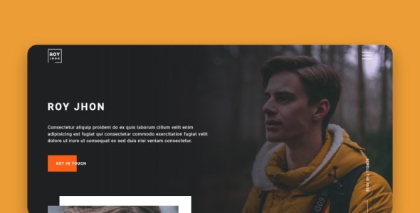 персональный шаблон целевой страницы html портфолио