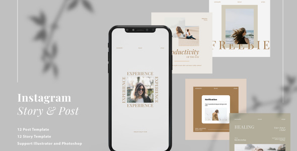 Шаблон для соцсетей на тему графика