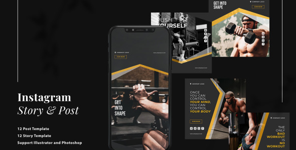 Шаблон для соцсетей на тему графика