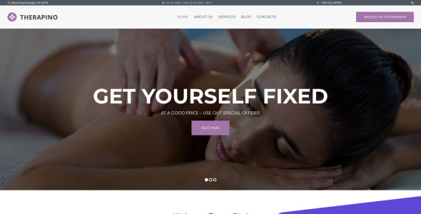 физиотерапия moto cms 3 шаблон