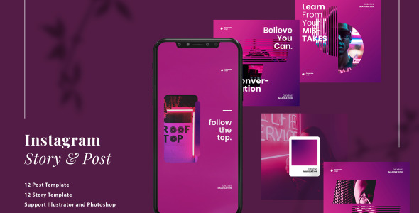 Шаблон для соцсетей на тему графика
