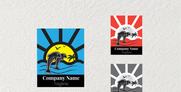 Шаблон логотипа на тему графика