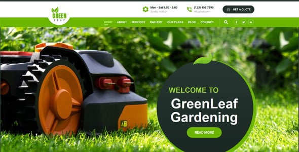 GreenLeaf Landing Page Template