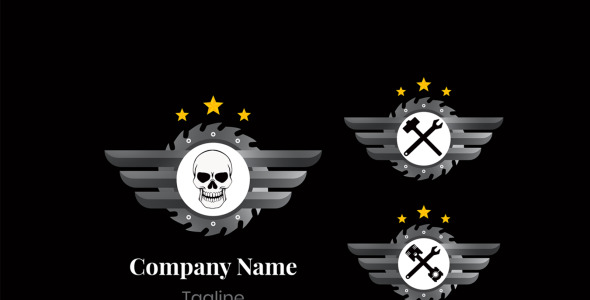 Шаблон логотипа на тему графика