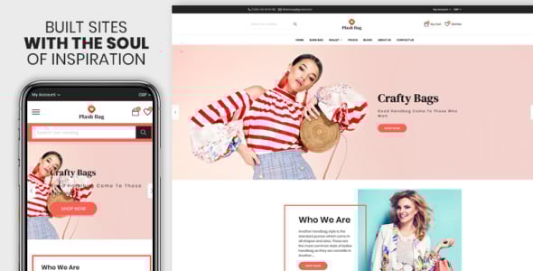 сумка и мода отзывчивая тема shopify