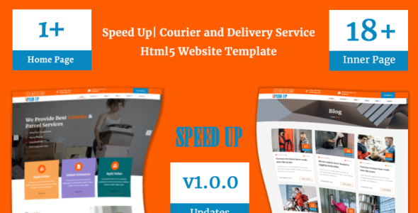 курьер и служба доставки html5 шаблон сайта