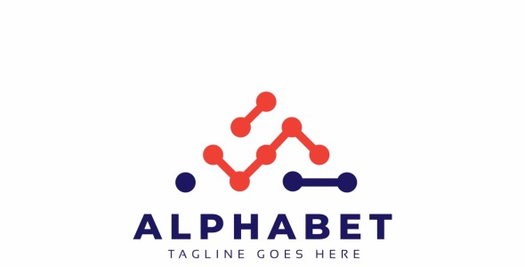 Шаблон логотипа на тему графика