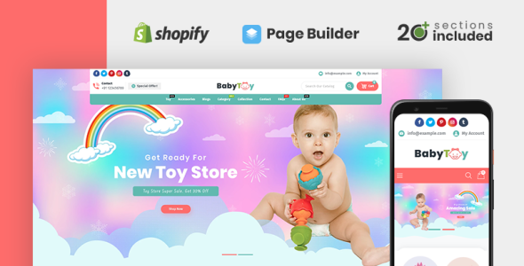 Baby Toys and Accessories Store Shopify Theme