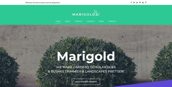 Landscaping Services Moto CMS 3 Template