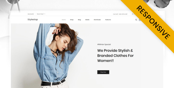 минималистичный модный магазин woocommerce тема