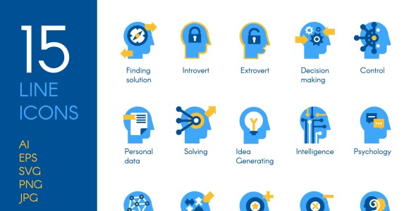 Набор иконок на тему графика