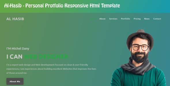 Personal Portfolio Landing Page Template