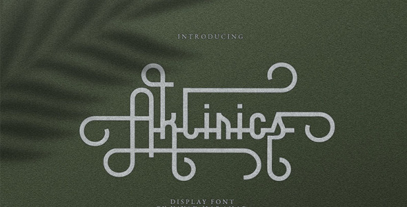 Шрифт на тему графика