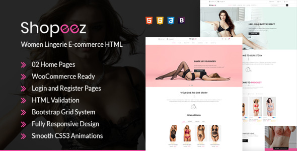 commerce HTML Website Template