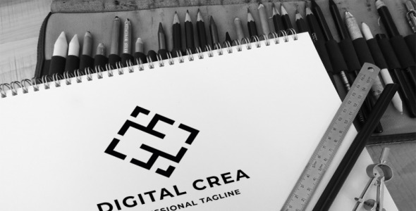 Шаблон логотипа на тему графика