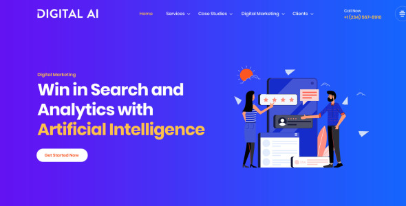 PSD шаблон на тему графика