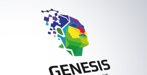 Шаблон логотипа на тему графика