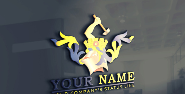 Шаблон логотипа на тему графика