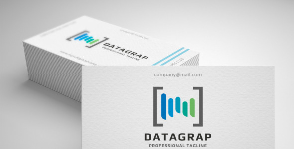 Шаблон логотипа на тему графика