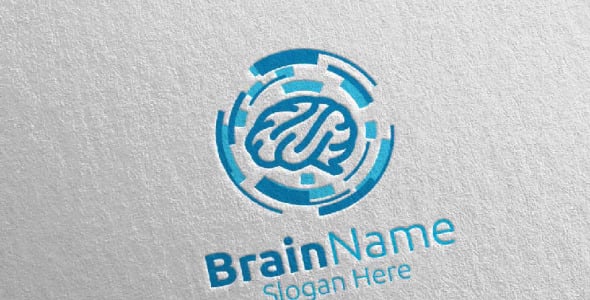 Шаблон логотипа на тему графика