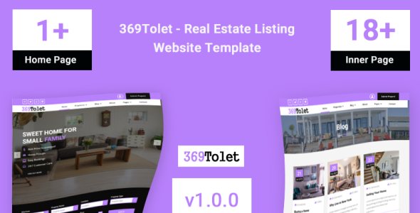 Real Estate Listing Website Template