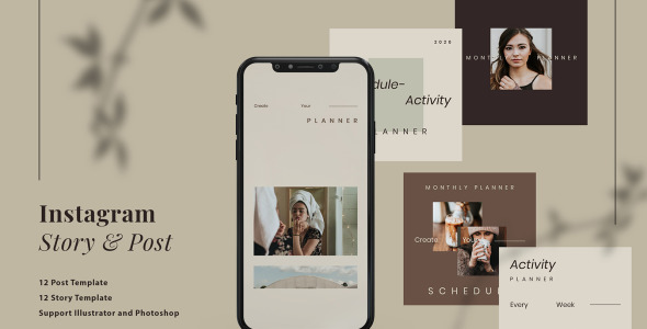 Шаблон для соцсетей на тему графика