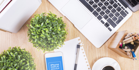 Мокап для продукта на тему графика