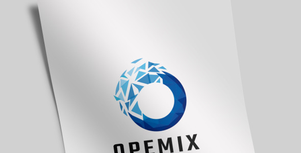 Шаблон логотипа на тему графика