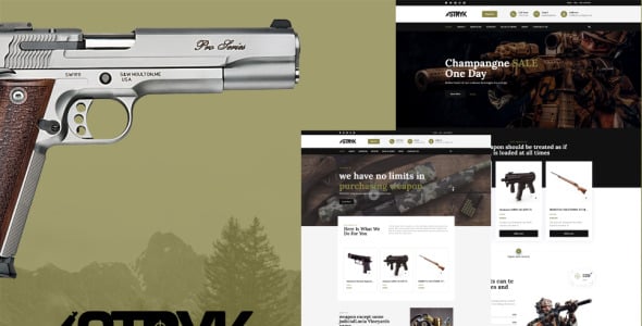 gun range wordpress тема