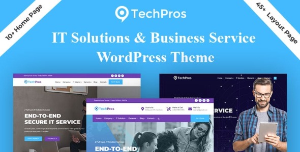 технология и бизнес-сервис wordpress тема