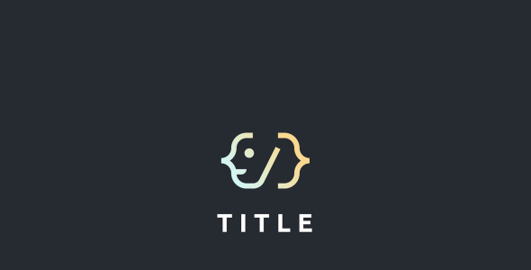 Шаблон логотипа на тему графика