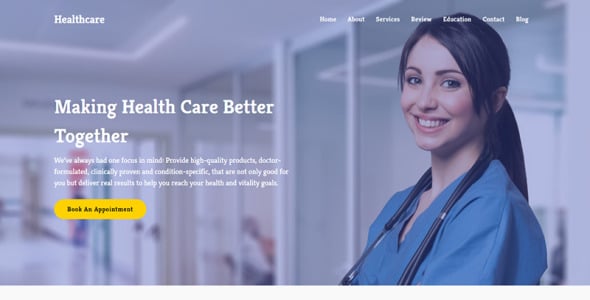 шаблон целевой страницы doctor &amp; medical clinic