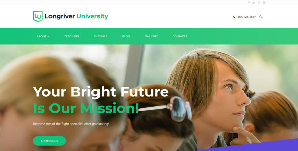 longriver university moto cms 3 шаблон