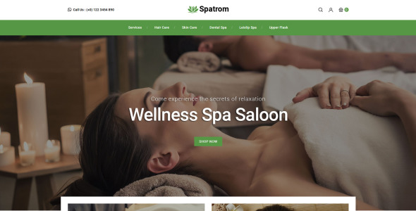 Spa and Beauty Store PrestaShop Theme