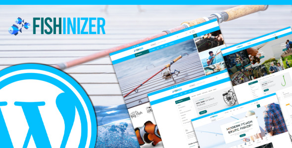 рыбалка и морские аксессуары wordpress тема