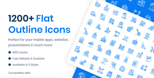 Набор иконок на тему графика