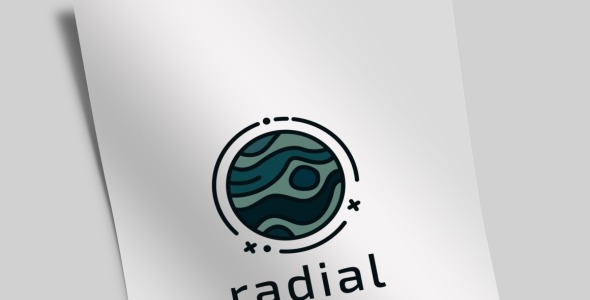 Шаблон логотипа на тему графика