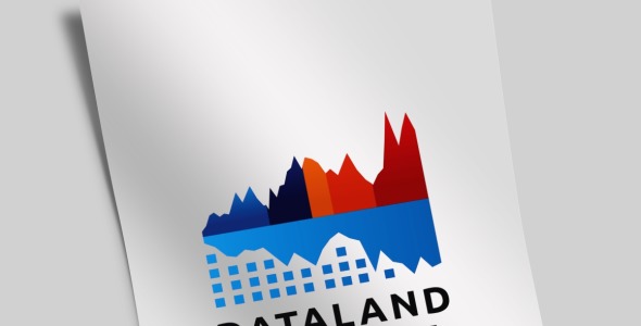 Шаблон логотипа на тему графика