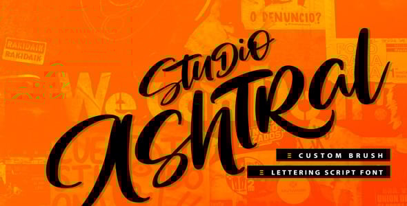 Шрифт на тему графика