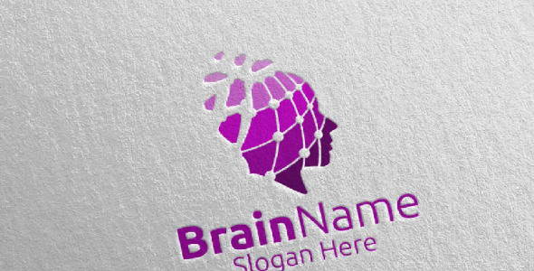 Шаблон логотипа на тему графика