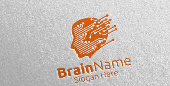 Шаблон логотипа на тему графика