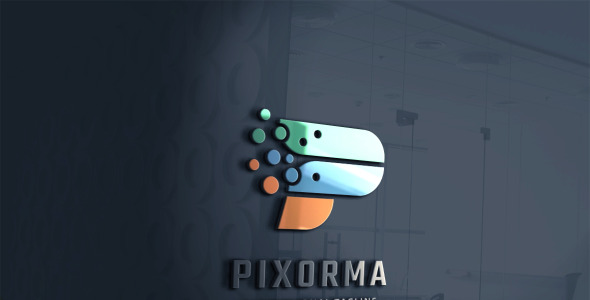 Шаблон логотипа на тему графика