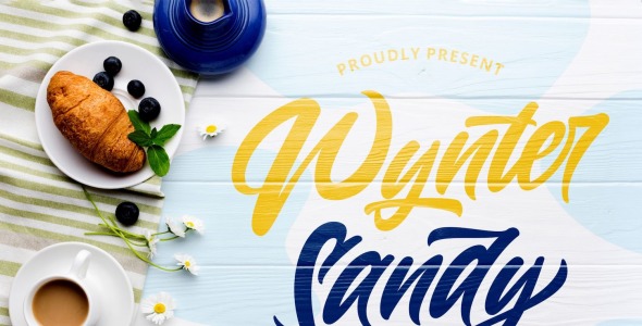 Шрифт на тему графика