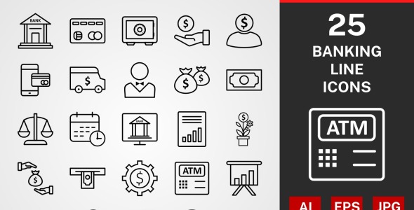 Набор иконок на тему графика