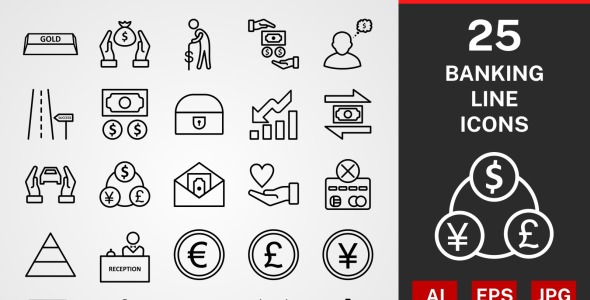 Набор иконок на тему графика