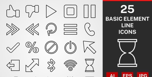 Набор иконок на тему графика