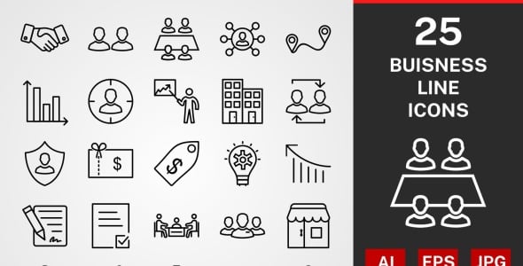 Набор иконок на тему графика